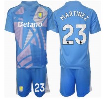 Aston Villa Emiliano Martinez #23 Bramkarskie Koszulka Trzecia dzieci 2024-25 Krótki Rękaw (+ krótkie spodenki)